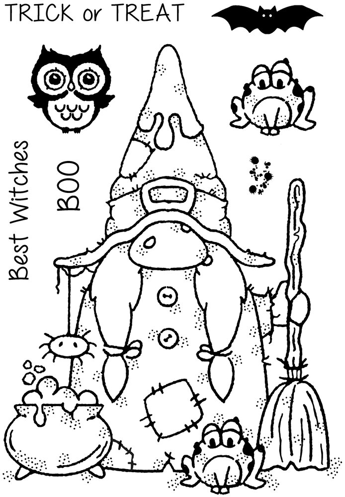 Woodware Witchy Woo Clear Stamps (FRS1008) (OUTLET)