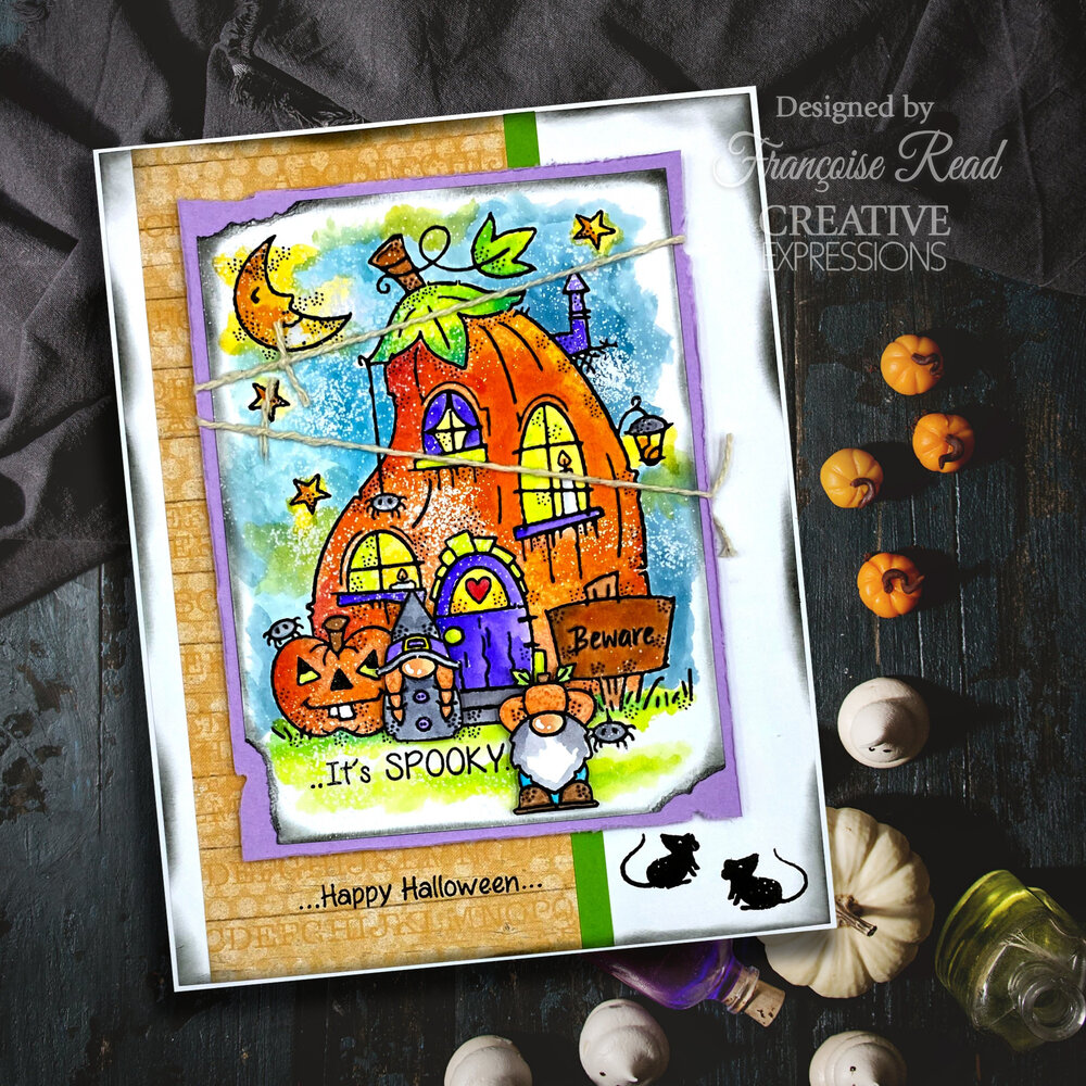 Woodware Pumpkin House Clear Stamps (FRS1011) (OUTLET) Woodware Pumpkin House Clear Stamps (FRS1011) (OUTLET)