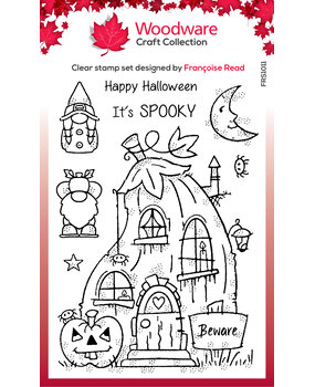 Woodware Pumpkin House Clear Stamps (FRS1011) (OUTLET) Woodware Pumpkin House Clear Stamps (FRS1011) (OUTLET)