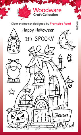 Woodware Pumpkin House Clear Stamps (FRS1011) (OUTLET)