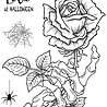 Woodware Bones & Rose Clear Stamps (JGS841) (OUTLET) Woodware Bones & Rose Clear Stamps (JGS841) (OUTLET)