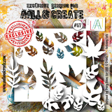 Aall and Create Stencil 6x6 Inch Autumny Falls (AALL-PC-177) (DISCONTINUED)