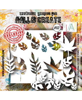 Aall and Create Stencil 6x6 Inch Autumny Falls (AALL-PC-177) (DISCONTINUED)