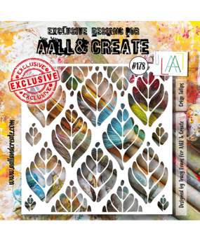 Aall and Create Stencil 6x6 Inch Crisp Tulips (AALL-PC-178) (DISCONTINUED)