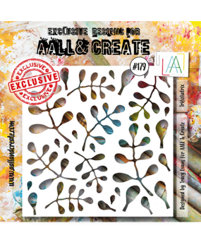 Aall and Create Stencil 6x6 Inch Trifoliatrix (AALL-PC-179) (DISCONTINUED)