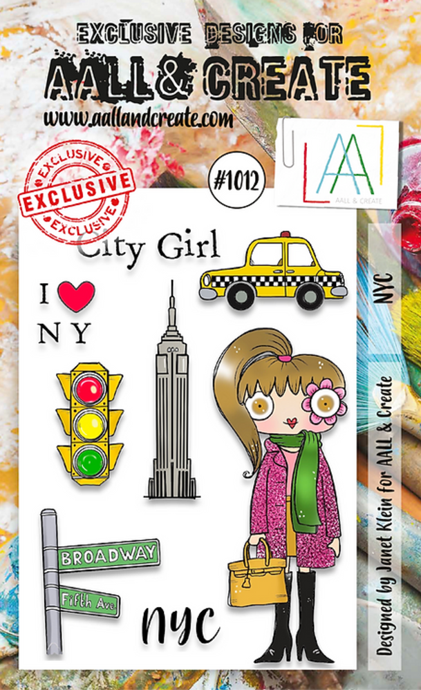 Aall and Create Stamp Set A6 NYC (AALL-TP-1012) (OUTLET)