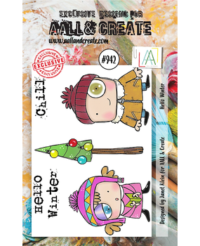 Aall and Create Stamp Set A7 Hello Winter (AALL-TP-942) (DISCONTINUED)