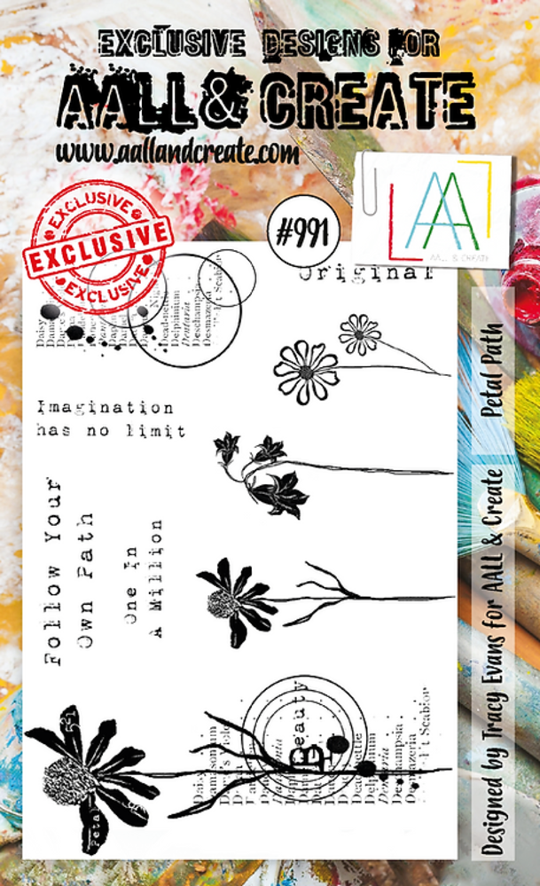 Aall and Create Stamp Set A6 Petal Path (AALL-TP-991) (DISCONTINUED)