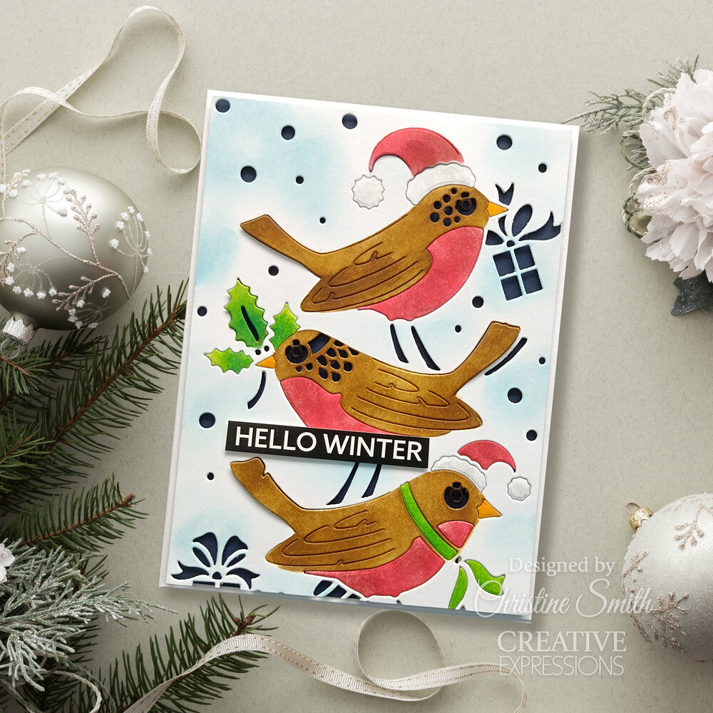Creative Expressions Cathie Shuttleworth Paper Cuts Cut & Lift Festive Trio (CEDPC1237) (OUTLET)