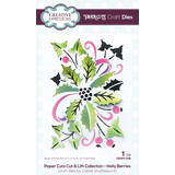 Creative Expressions Cathie Shuttleworth Paper Cuts Cut & Lift Holly Berries (CEDPC1238) (OUTLET)