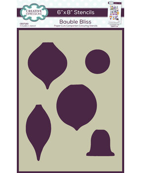 Creative Expressions Companion Colouring Stencil Bauble Bliss (CEST120) (OUTLET)