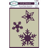 Creative Expressions Companion Colouring Stencil Snowflake Sparkle (CEST123) (OUTLET)