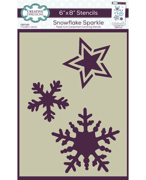 Creative Expressions Companion Colouring Stencil Snowflake Sparkle (CEST123) (OUTLET) Creative Expressions Companion Colouring Stencil Snowflake Sparkle (CEST123) (OUTLET)