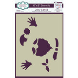 Creative Expressions Companion Colouring Stencil Jolly Santa (CEST124) (OUTLET)