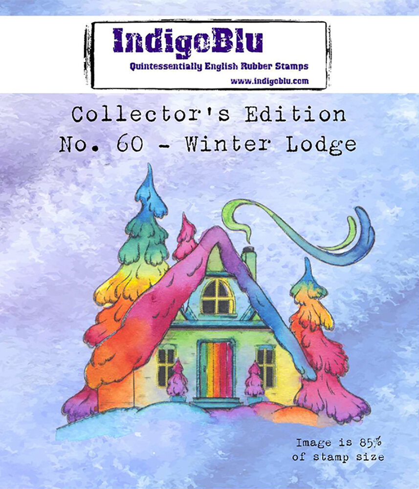 IndigoBlu Collectors Edition Number 60 Winter Cottage  (IND1153) (OUTLET) IndigoBlu Collectors Edition Number 60 Winter Cottage  (IND1153) (OUTLET)