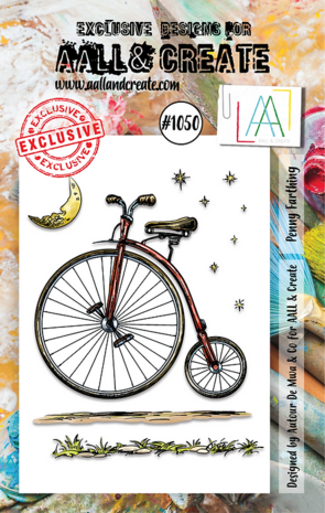 Aall and Create Stamp Set A7 Penny Farthing (AALL-TP-1050) (DISCONTINUED)