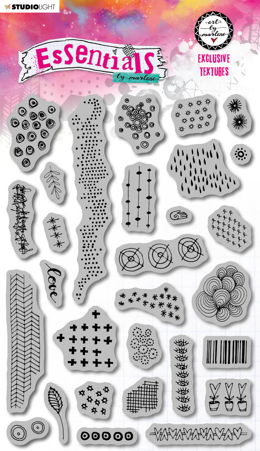 Essentials Cling Stamps Exclusive Textures (ABMESSTAMP47