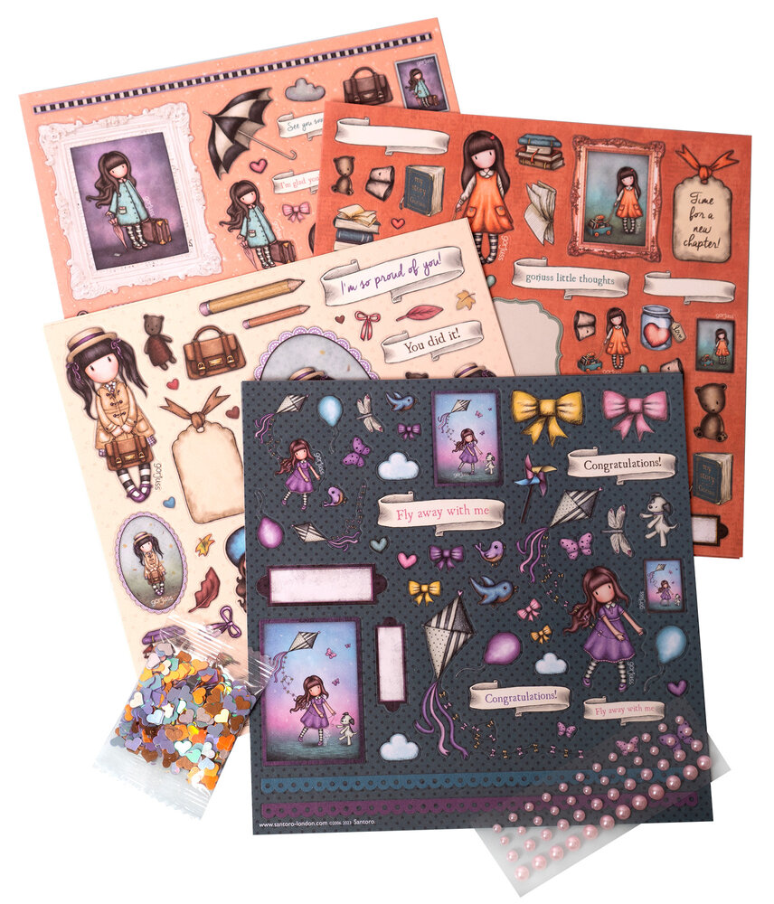 Studio Light Gorjuss Embellishment Set: Paper, Pearls & Sequins (GOR-ES-DCS03) (OUTLET)