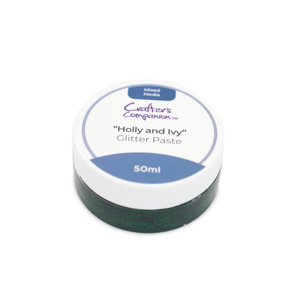 Crafter's Companion Mixed Media Glitter Paste Holly and Ivy (CC-MME-GLIPA-HOIV) (OUTLET) Crafter's Companion Mixed Media Glitter Paste Holly and Ivy (CC-MME-GLIPA-HOIV) (OUTLET)
