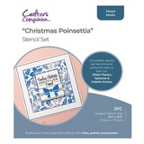 Crafter's Companion Stencil Set Christmas Poinsettia (CC-STEN-CHPO) (OUTLET)
