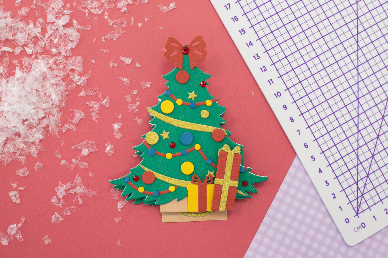 Gemini Shaped Card Base Stamp & Die Christmas Cheer (GEM-STD-CHRICH) (DISCONTINUED)