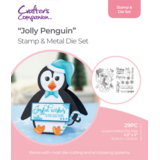 Gemini Shaped Card Base Stamp & Die Jolly Penguin (GEM-STD-JOLLPE) (DISCONTINUED)
