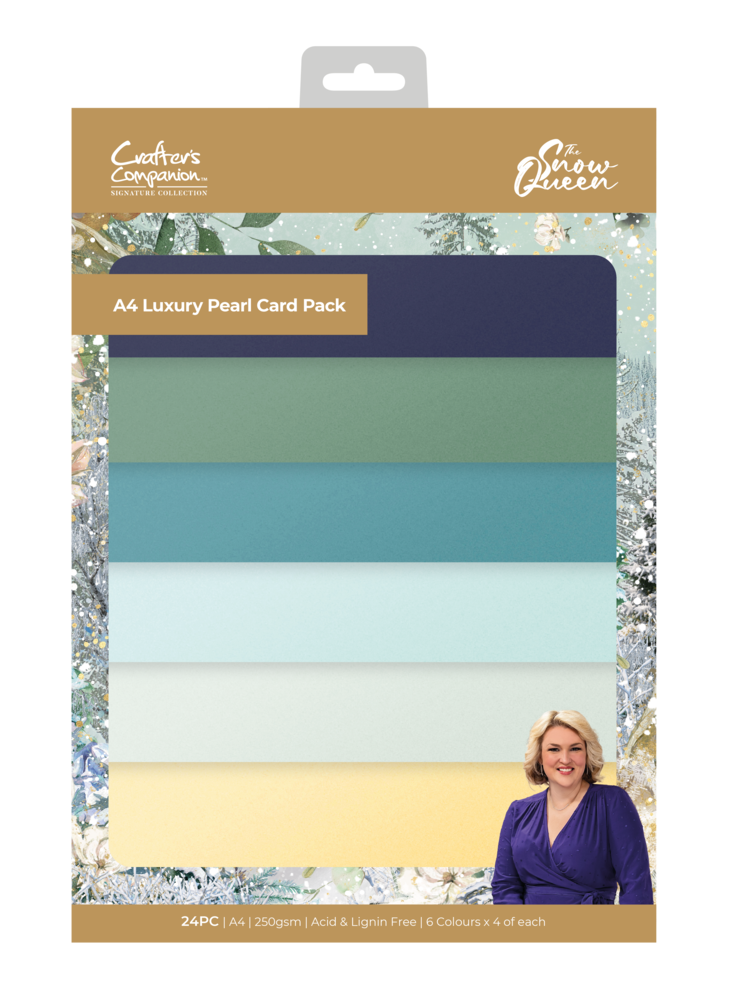 Crafter's Companion Sara Signature The Snow Queen Luxury Pearl Card A4 (S-SQ-PEARL-A4) (OUTLET)