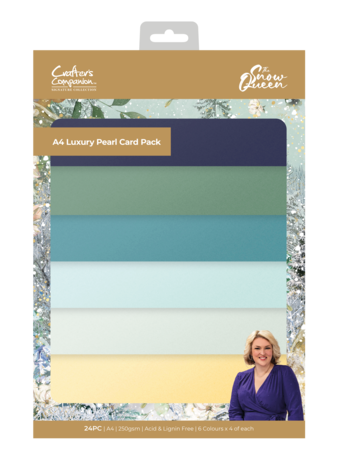 Crafter's Companion Sara Signature The Snow Queen Luxury Pearl Card A4 (S-SQ-PEARL-A4) (OUTLET)