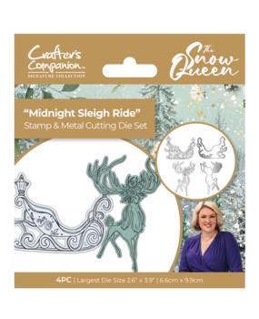 Crafter's Companion Sara Signature The Snow Queen Stamp and Die Midnight Sleigh Ride (S-SQ-STD-MSLR) (OUTLET)
