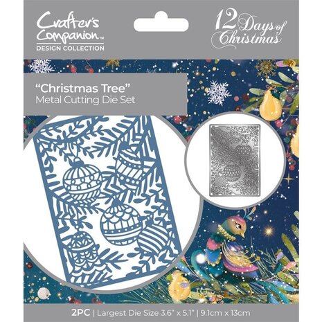 Crafter's Companion Twelve Days of Christmas Metal Die Create a Card Christmas Tree (TDC-MD-CAD-CT) (OUTLET)