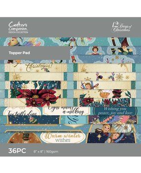 Crafter's Companion Twelve Days of Christmas 8x8 Inch Topper Pad (TDC-QTOP8) (OUTLET)