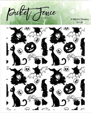 Picket Fence Studios A Witch's Dreams 4x4 Inch Clear Stamps (H-128) (OUTLET)