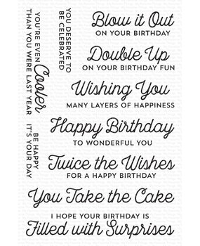 My Favorite Things Twice the Wishes Clear Stamps (CS-817) (OUTLET)
