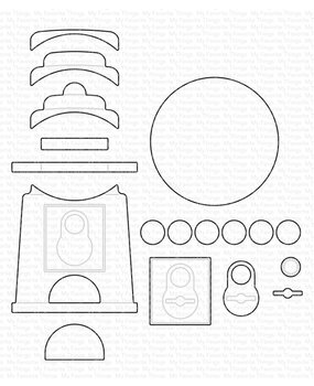 My Favorite Things Gumball Machine Die-namics (MFT-2584) (OUTLET)