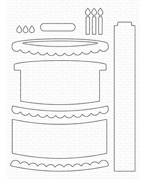 My Favorite Things Interactive Birthday Cake Die-namics (MFT-2585) (OUTLET)