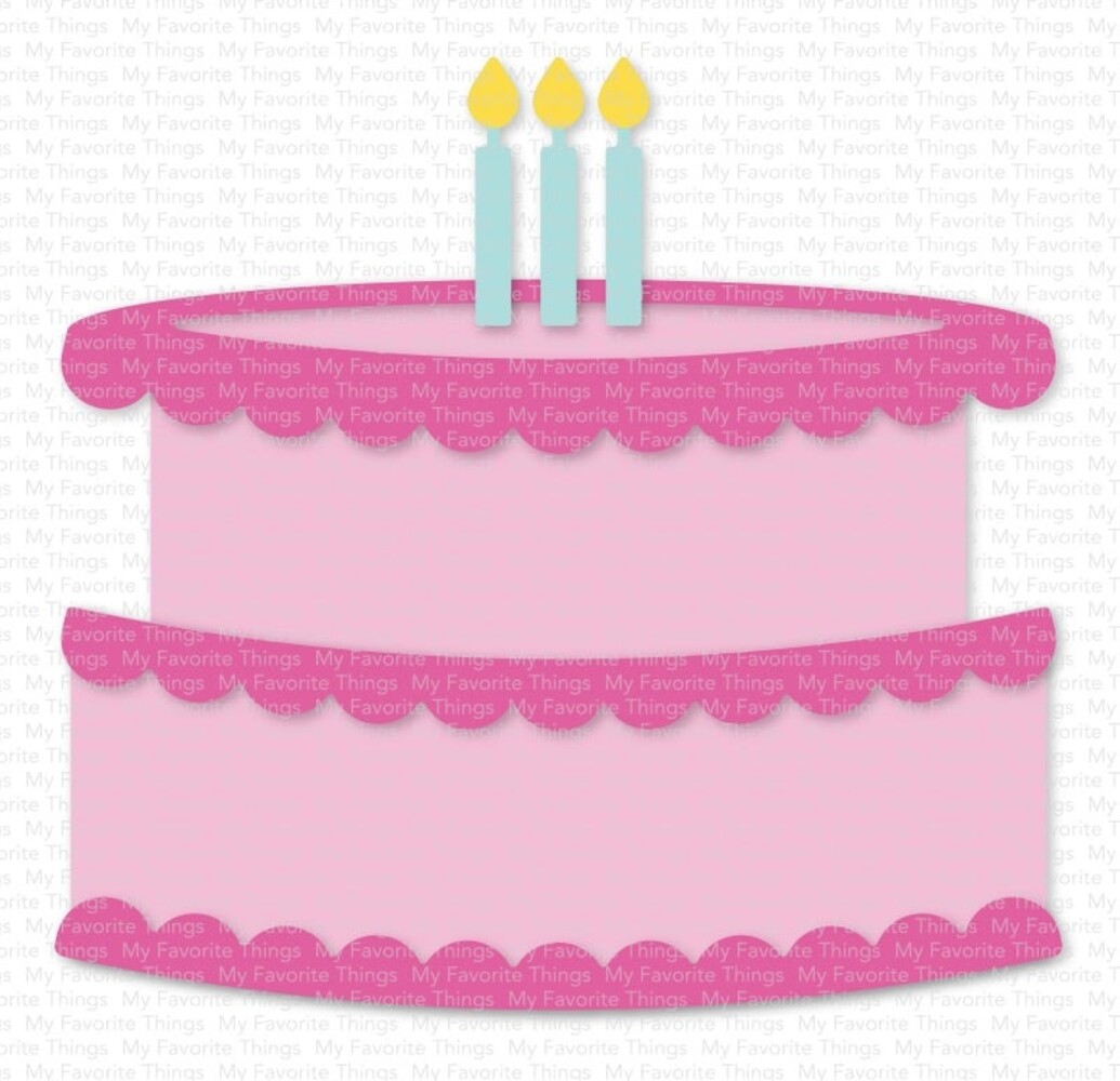 My Favorite Things Interactive Birthday Cake Die-namics (MFT-2585) (OUTLET)