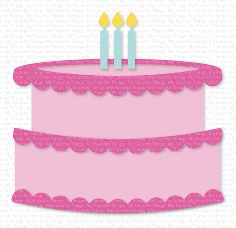 My Favorite Things Interactive Birthday Cake Die-namics (MFT-2585) (OUTLET)