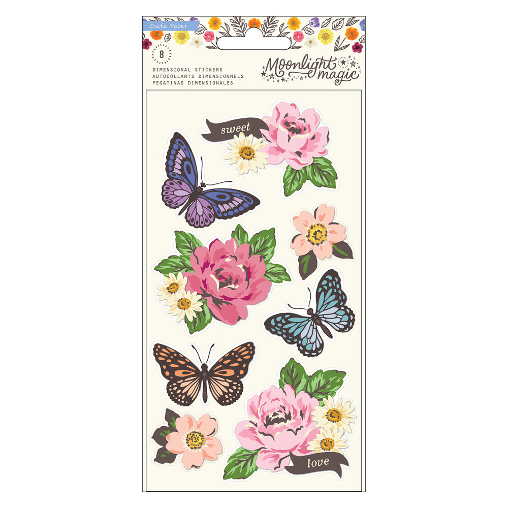 American Crafts Moonlight Magic Dimensional Stickers (8pcs) (34022039) (OUTLET) American Crafts Moonlight Magic Dimensional Stickers (8pcs) (34022039) (OUTLET)