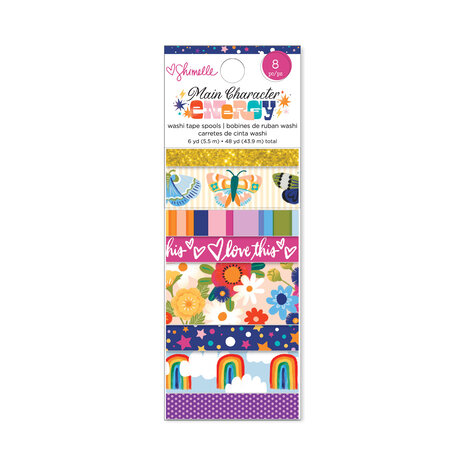 American Crafts Shimelle Laine Main Character Energy Washi Tape (8pcs) (34022105) (OUTLET)