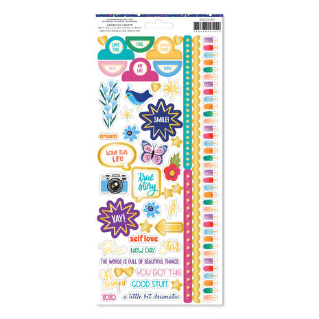 American Crafts Shimelle Laine Main Character Energy 6x12 Inch Stickers (96pcs) (34022107) (OUTLET) American Crafts Shimelle Laine Main Character Energy 6x12 Inch Stickers (96pcs) (34022107) (OUTLET)