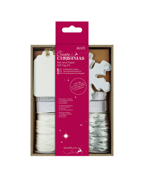 Papermania Felt and Paper Gift Tag Kit Silver (PMA 157935) (DISCONTINUED)