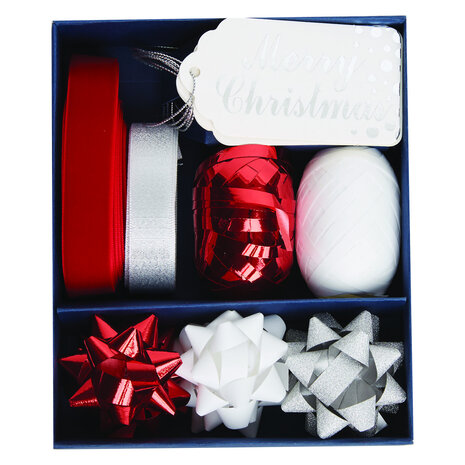 Papermania Gift Bows Kit Red & Silver (PMA 171908) (DISCONTINUED) Papermania Gift Bows Kit Red & Silver (PMA 171908) (DISCONTINUED)
