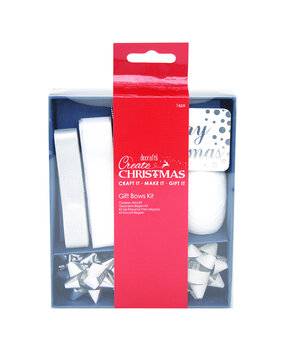 Papermania Gift Bows Kit Silver & White (PMA 171909) (DISCONTINUED)