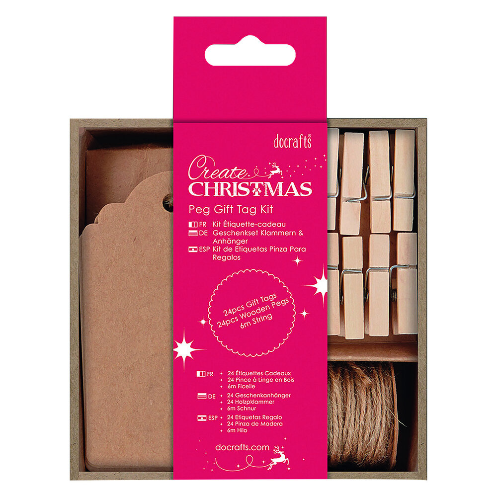 Papermania Peg Gift Tag Kit (24pcs) (PMA 174210) (DISCONTINUED) Papermania Peg Gift Tag Kit (24pcs) (PMA 174210) (DISCONTINUED)