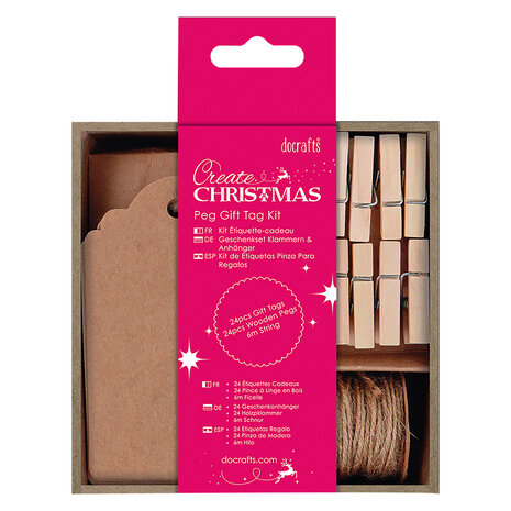 Papermania Peg Gift Tag Kit (24pcs) (PMA 174210) (DISCONTINUED) Papermania Peg Gift Tag Kit (24pcs) (PMA 174210) (DISCONTINUED)