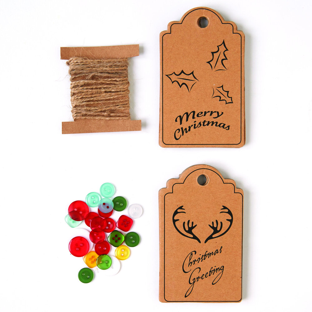 Papermania Festive Gift Tag Kit (8pcs) (PMA 174304) (DISCONTINUED)