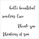 The Crafter's Workshop Happy Banner Words 6x6 Inch Stencil (TCW1073s) (OUTLET)
