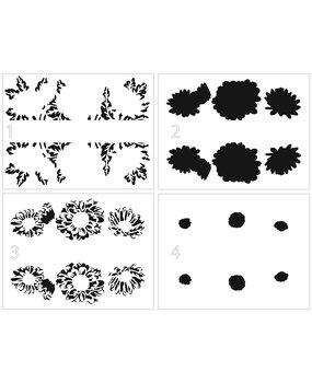 The Crafter's Workshop Layered Daisy Banner Stencil (TCW6037) (OUTLET)