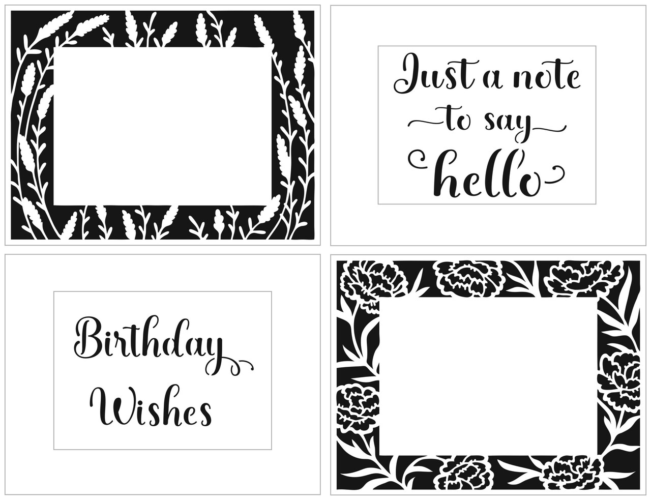 The Crafter's Workshop A2 Lavender Peonies Frames Stencil (TCW6038) (OUTLET) The Crafter's Workshop A2 Lavender Peonies Frames Stencil (TCW6038) (OUTLET)