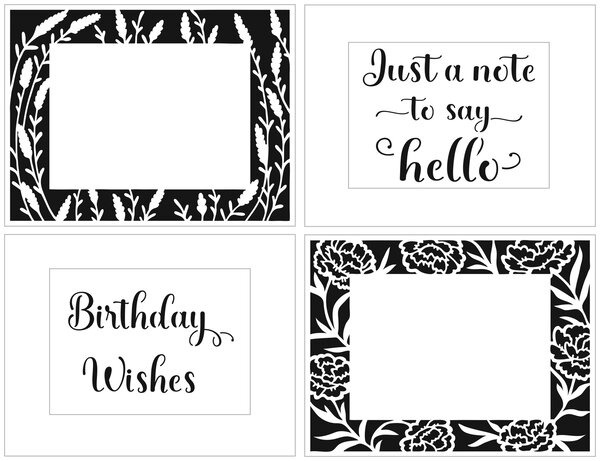 The Crafter's Workshop A2 Lavender Peonies Frames Stencil (TCW6038) (OUTLET) The Crafter's Workshop A2 Lavender Peonies Frames Stencil (TCW6038) (OUTLET)